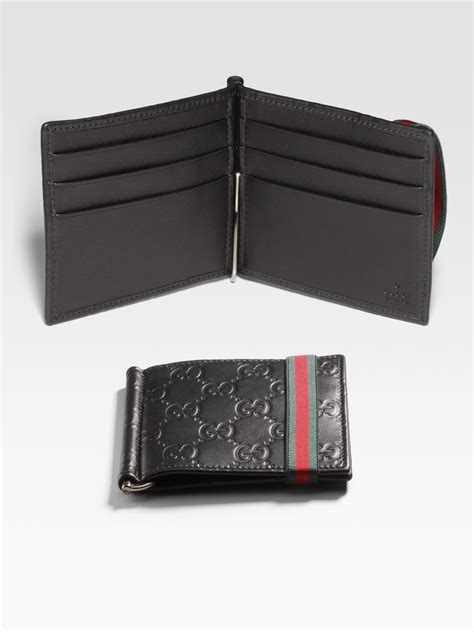 clip wallet gucci|gucci wallet with money clip.